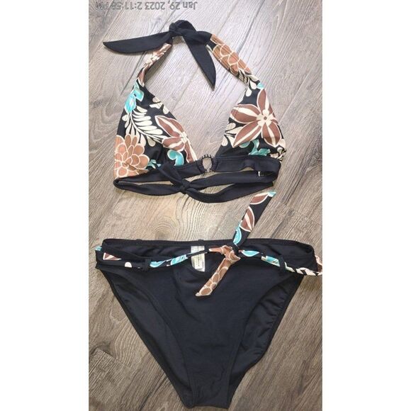 Ocean Dream Collection 2-Piece Bikini Swimsuit Women's Size 12 TOP / 14 BOTTOMS - Picture 1 of 8